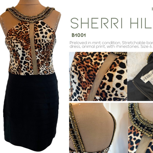Sherri Hill Bandage Mini Dress (B1001) - Picture 1 of 7